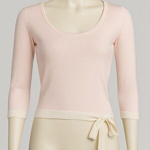 Luciano Barbera Pink and Cream Women's Top